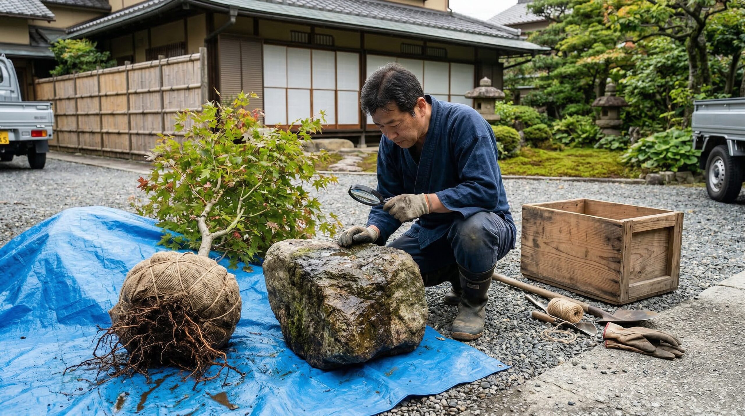 庭石や庭木の売却で初期費用を相殺する