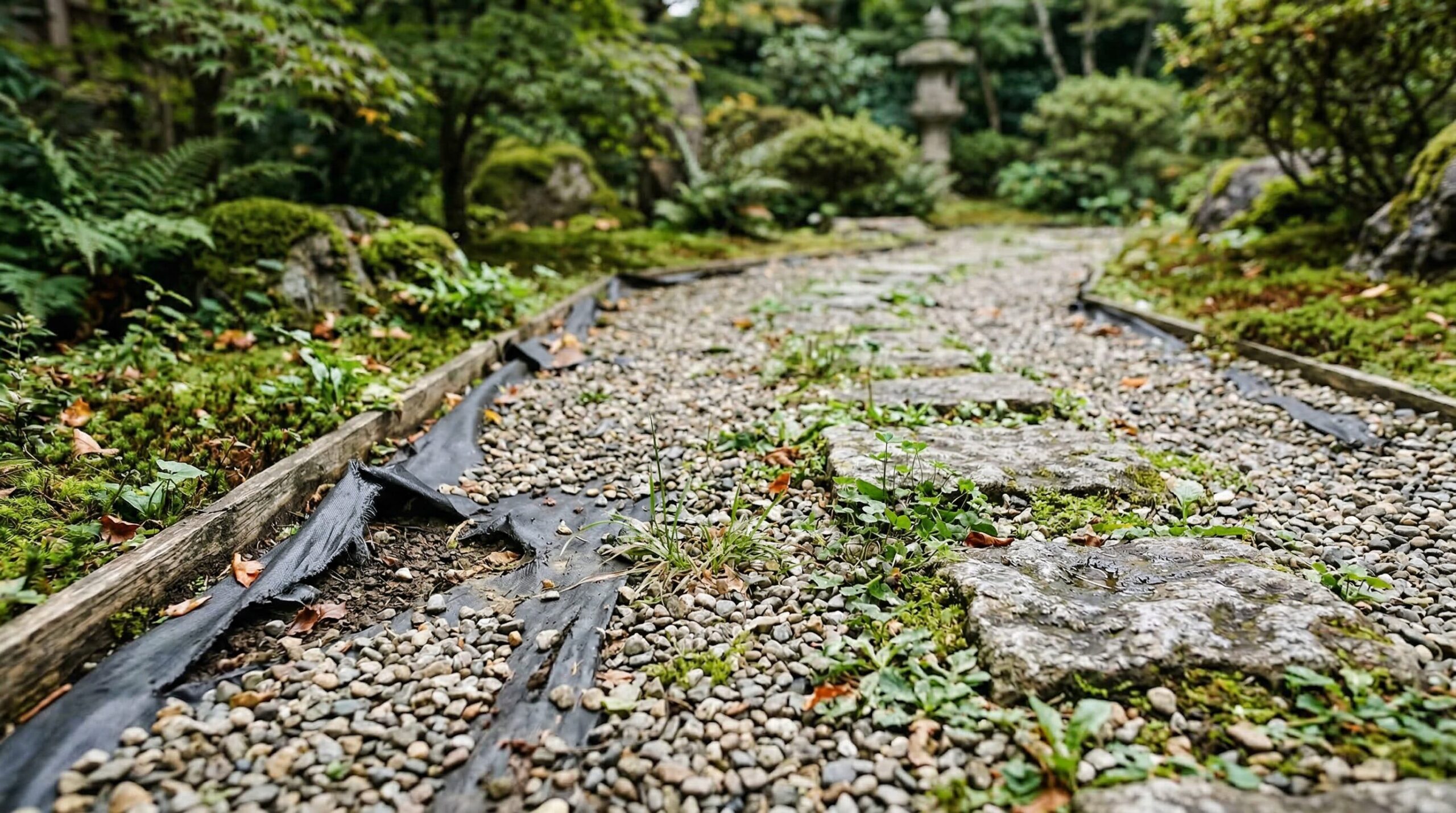 砂利敷き後に起きやすい失敗と対処法
