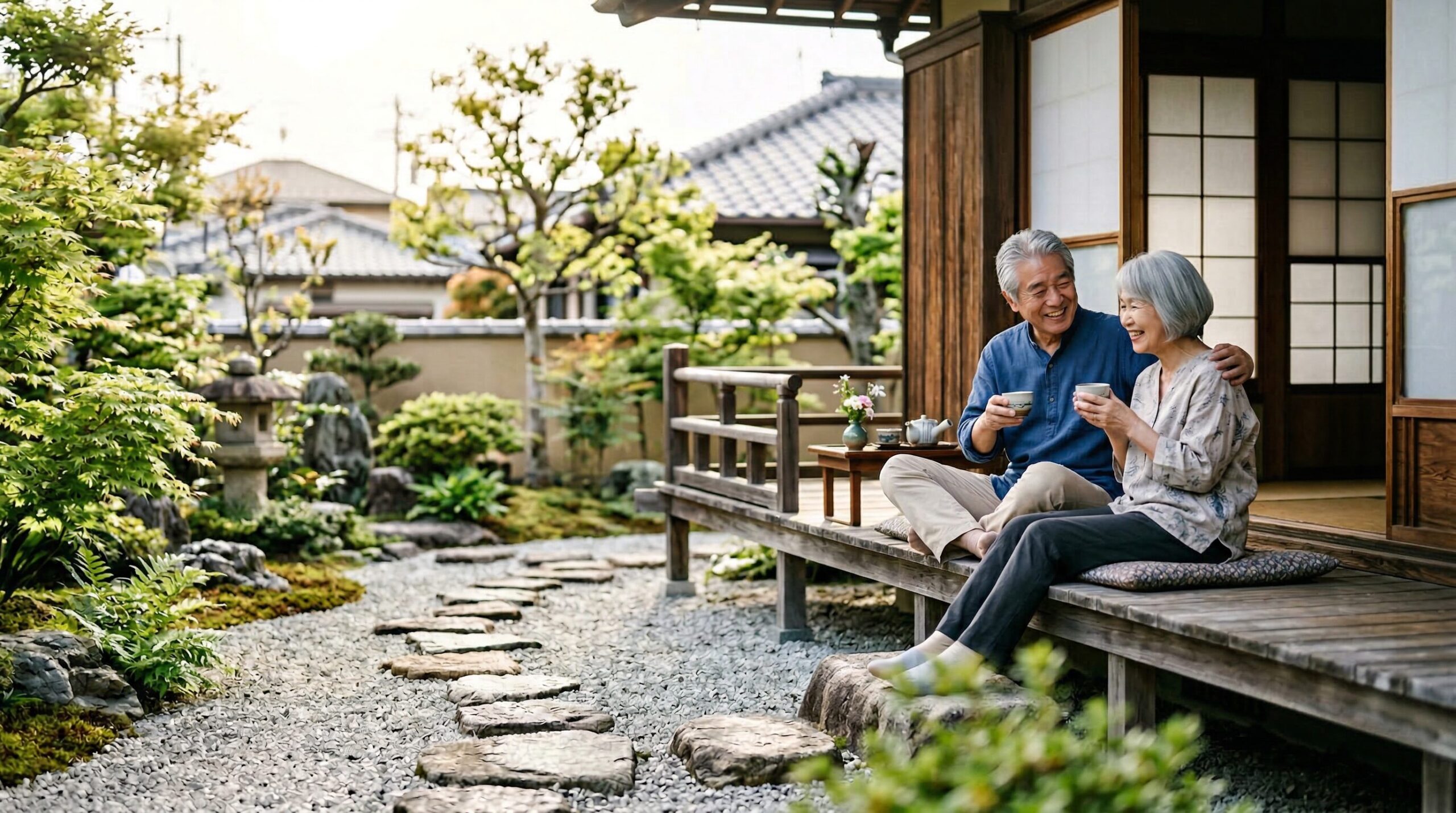 メンテナンスフリーな庭に変わった暮らし