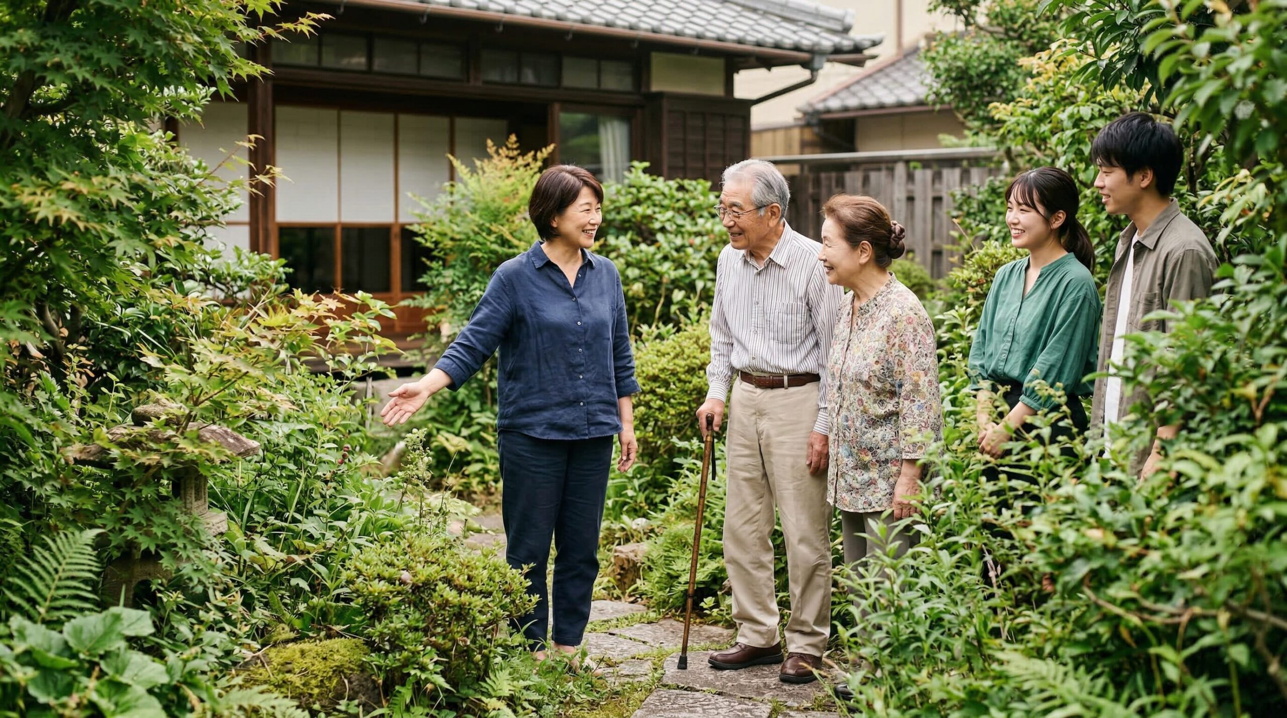 帰省時に使える庭の変更を切り出すタイミング