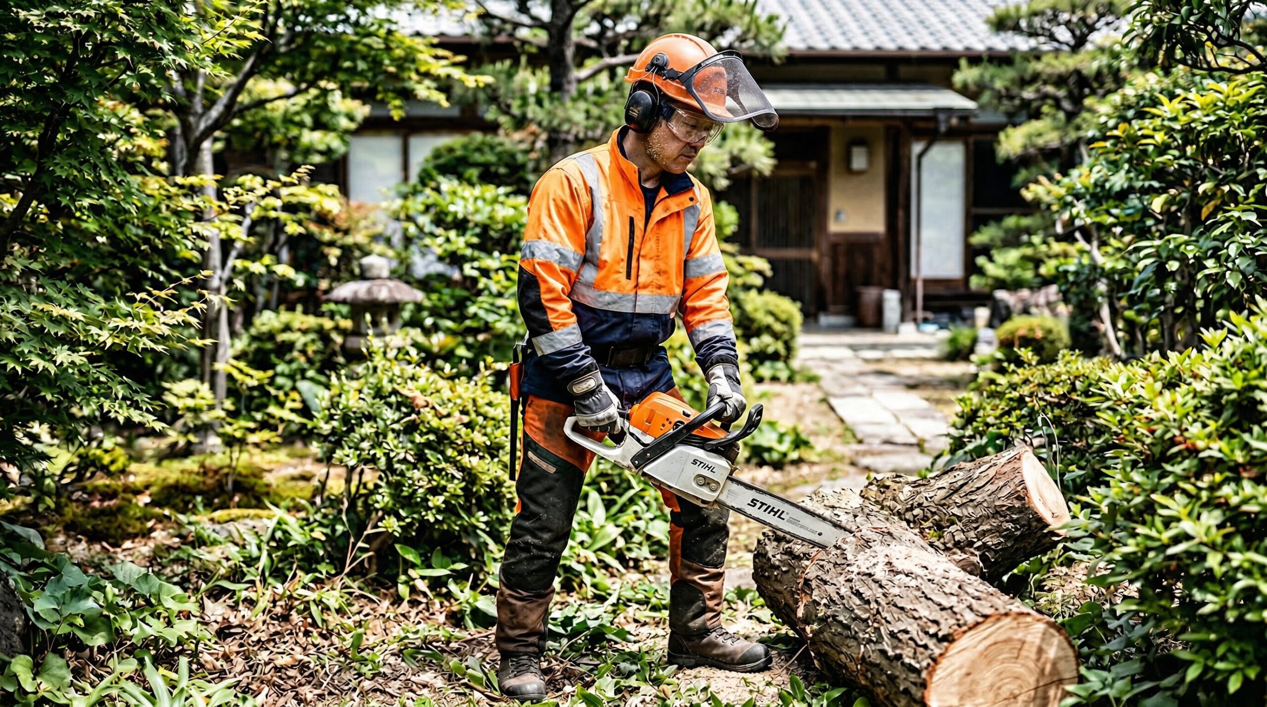 チェーンソーなど危険作業の安全対策
