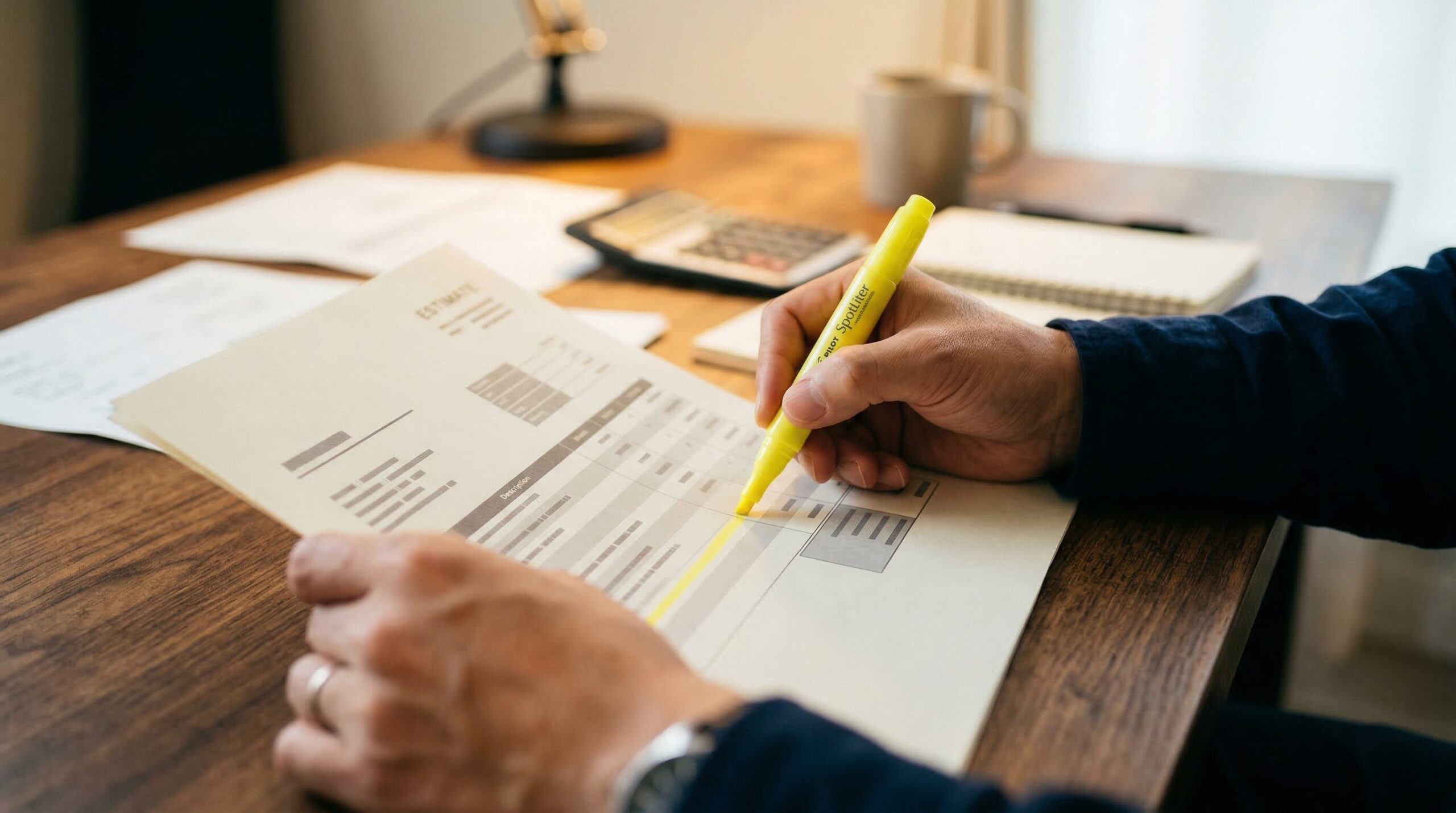 見積書を比較するときのチェックポイント