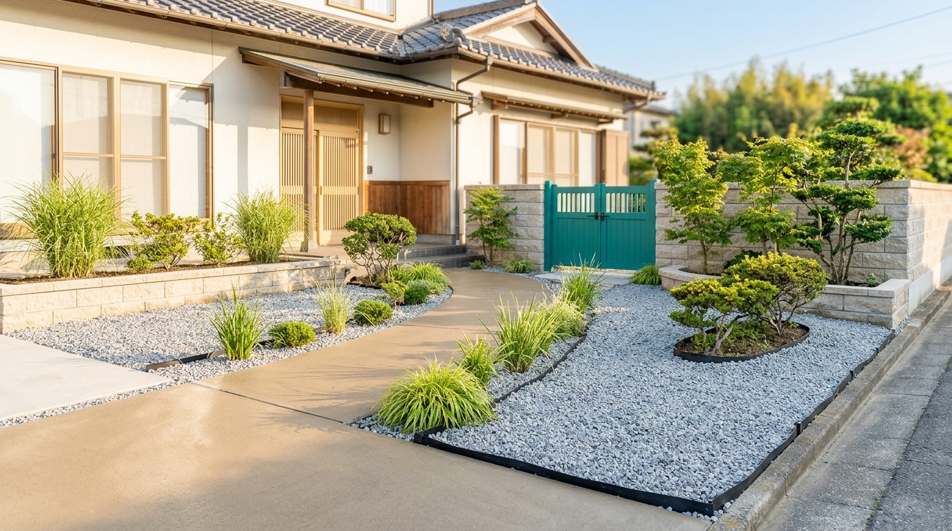 庭じまい完了後のすっきりした外構